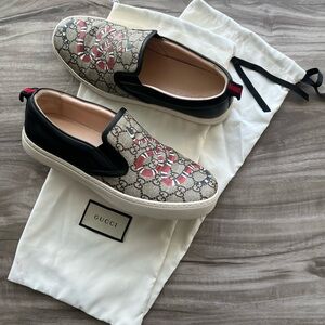 Gucci Supreme Slip-on King Snake Monogram Size 9.5 Mens (7.5 Gucci)/ 11 Womens